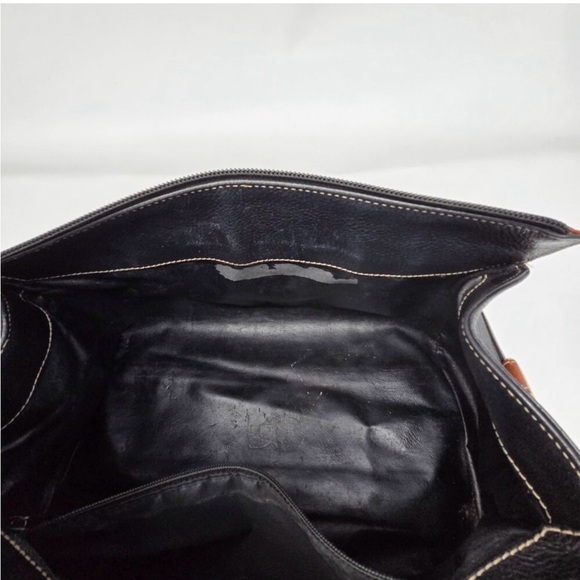 Bally Vintage Black & Cognac Leather Satchel
Made in Italy | Structured & Sound - Picture 14 of 15
